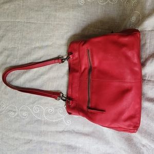 American Leather Company suede shopper.